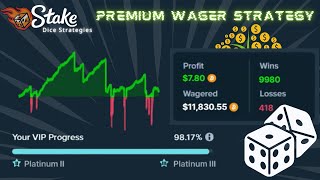 The Safest Daily Wager Dice Strategy on Stakecom Casino [upl. by Ayanahs]