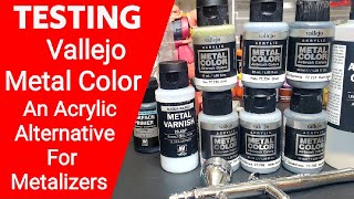 Testing Vallejo Metal Color  The Acrylic Alternative To Solvent Based Metalizer Paints Like Alclad [upl. by Illehs612]