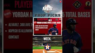 MLB PROP PICKS ⚾️ Yordan Alvarez OVER 15 Total Bases today 512 💰 🤑 [upl. by Burr180]