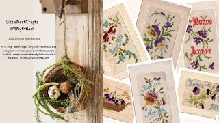 Vintage Embroidered Postcard DigiKit [upl. by Hollyanne]