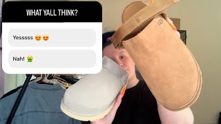 UGG GOLDENSTAR CLOG UNBOXING REVIEW amp TRY ON  TWO COLORS  AMAZON PRIME TRY BEFORE YOU BUY [upl. by Geoffrey]