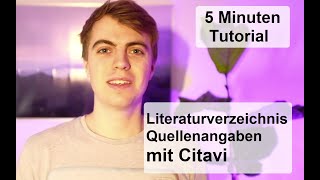 CITAVI Literaturverzeichnis und Quellenangaben erstellen  Schnell amp Sauber in 5 Minuten [upl. by Atimad824]