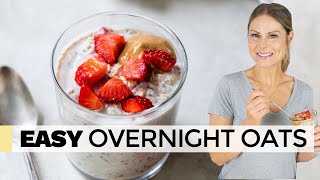 SIMPLE OVERNIGHT OATS RECIPE  healthy breakfast for weight loss and optimal health [upl. by Anuahsed]