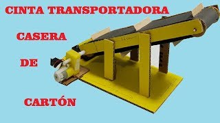 Como Hacer una Cinta Transportadora de Cartón [upl. by Amej]