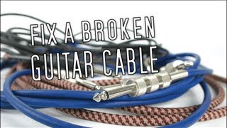 How To Fix A Broken Guitar Cable [upl. by Mclain597]