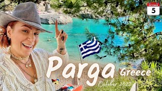 🇬🇷PARGA GREECE IS PERFECT IN OCTOBER  HOT QUIET AND BEAUTIFUL  ALI PASHA CASTLE TRIP  DAY 3 [upl. by Ziul308]