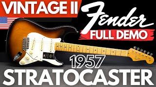 Fender American Vintage II 1957 STRATOCASTER FULL DEMO [upl. by Kletter928]