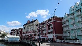 Disneys Boardwalk Resort Tour  Hotel Grounds Walking Tour Boardwalk Shops amp Pool Locations [upl. by Elatan523]