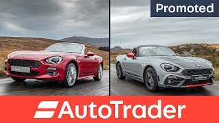 Fiat 124 Spider or Abarth 124 Spider Which 124 are you Promoted [upl. by Enaoj]