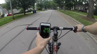 1000w Electric Bike top speed run LIMITER REMOVED [upl. by Kessia417]