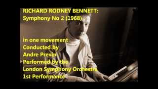 Richard Rodney Bennett Symphony No 2 PrevinLSO UK premiere [upl. by Toddy137]