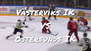 HockeyAllsvenskan Västerviks IK vs Östersunds IK [upl. by Anirtal149]