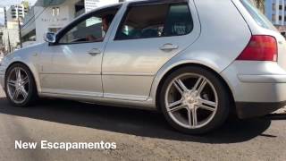 Golf MK4 GTI 18 Turbo Escape Esportivo  New Escapamentos [upl. by Vinni]