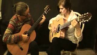 La Paloma  as performed on guitar by Mary Joyce Higgins and Linda Kay Thompson [upl. by Lehcyar]