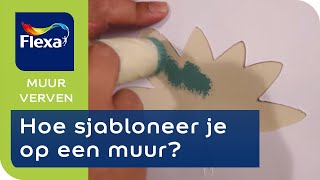 Sjablonen verven in 4 stappen  Flexa verf [upl. by Rediah45]