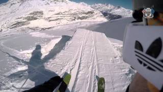 Julien REGNIER  Backcountry Slopestyle run 1  Swatch Skiers Cup 2015 [upl. by Enirok]