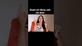 SINAIS COM APENAS UM DEDO EM LIBRAS libras libras e musica aprender libras [upl. by Acinej]