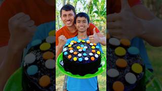 Gems Chocolate Cake Recipe  Bourbon Biscuits Cake Recipe With Village Style  Cooking Shorts [upl. by Marron]