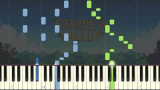 Pickle Jar Rag Haleys Theme  Stardew Valley Piano Tutorial Synthesia [upl. by Jordanson]