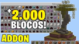 O Addon que Adiciona 2000 Novos Blocos ao Minecraft PE Bedrock [upl. by Nnaes554]