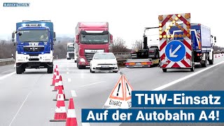 Kurzreportage THW sorgt für sichere Autobahn vor Weihnachten [upl. by Cchaddie]