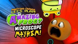 Amazing Frog 9 MICROSCOPE MAYHEM Annoying Orange Plays [upl. by Emor]