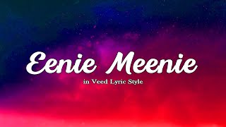 Justin Bieber and Sean Kingston  Eenie Meenie lyrics in Veed Lyric Style [upl. by Mundford]