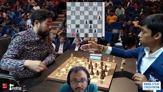 Hikaru literally doesnt care Nakamura vs Pragg  Tata Steel Chess India 2022  Commentary by Sagar [upl. by Souza515]