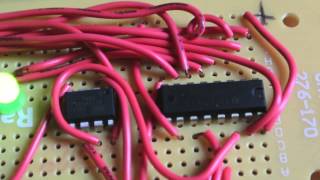 8 LED Chaser with 74HC595 8 Bit Shift Register [upl. by Ssalguod]