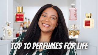 TOP 10 PERFUMES FOR LIFE [upl. by Schober731]