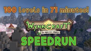 Lets make Wynncraft Speedrunning 1100 a thing 1h 11min [upl. by Woodsum]