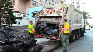 Garbage Trucks Dumping at the Transfer Station [upl. by Nivek]