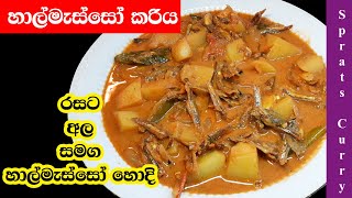 රසට හාල්මැස්සෝ අල දාලා කරියක් හදමු Sri Lankan Style Dry Sprats Curry [upl. by Worthington742]