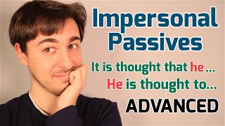 IMPERSONAL PASSIVE  PASIVA IMPERSONAL  Inglés  Gramática [upl. by Juni342]