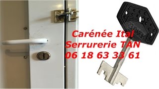 Tutoriel comment changer une serrure ital carenee pas cher [upl. by Silliw471]