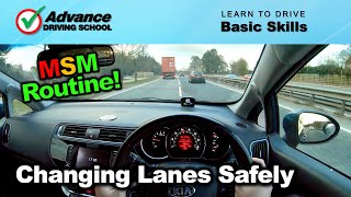 Changing Lanes Safely  Learn to drive Basic skills [upl. by Majka]