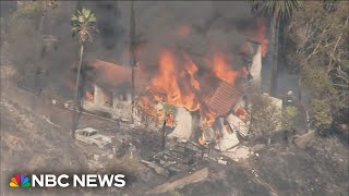 Californias Edgehill Fire destroys several homes [upl. by Merlin906]