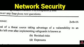 NetworkSecurity Diploma Computer Science Engineering 6th Semester Previous Year Question Paper 2021 [upl. by Amara]