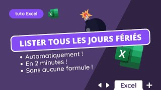 Lister automatiquement tous les jours fériés en France sur Excel avec Power Query [upl. by Annam]