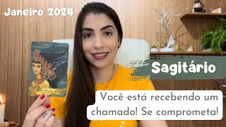 ♐️ SAGITÁRIO JANEIRO 2024  Você está recebendo um chamado Se comprometa com a verdade 🔥 [upl. by Teador]