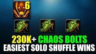 MASSIVE CHAOS BOLTS  DESTRUCTION WARLOCK EASIEST SHUFFLE WINS EVER  MASTERY BUILD BUALOCK [upl. by Tonye582]