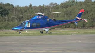 AW109 GMSVI START AND DEPARTURE FROM BLACKBUSHE AIRPORT UK 0710 [upl. by Robma]