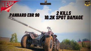 WOT  Panhard EBR 90 2 KILLS 102K SPOT DAMAGE ACE TANKER  World Of Tanks [upl. by Clarisa]