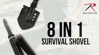 Dig into Rothcos 8in1 MultiTool Survival Shovel  Portable Camping Entrenching Tool [upl. by Rehpotsirahc398]