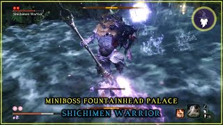 SEKIRO  SHICHIMEN WARRIOR Miniboss Fountainhead Palace [upl. by Tonina291]