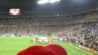 Ukrainian National Anthem Donetsk Euro Cup game Ukraine vs England [upl. by Campos844]