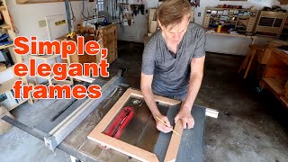 Picture frame BASICS How to make a simple picture frame using a tablesaw [upl. by Latsyk]