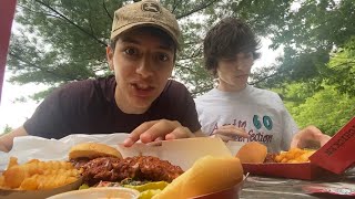 Vegans try MEAT for the first time [upl. by Gardel]