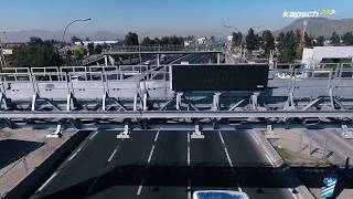 Electronic toll collection Multilane freeflow single gantry  Kapsch TrafficCom [upl. by Capone]