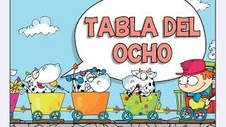 TABLA DEL OCHO  las Tablas de Multiplicar del 1 al 10 [upl. by Ellimahs415]